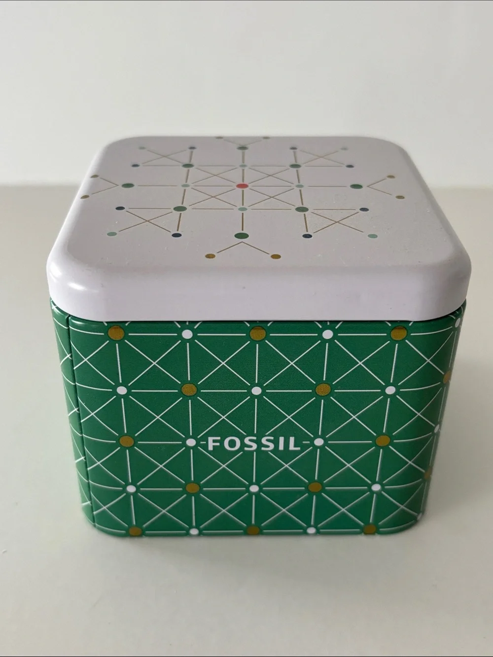 Fossil 30th Anniversary Abstract Constellation Design Watch Tin Box